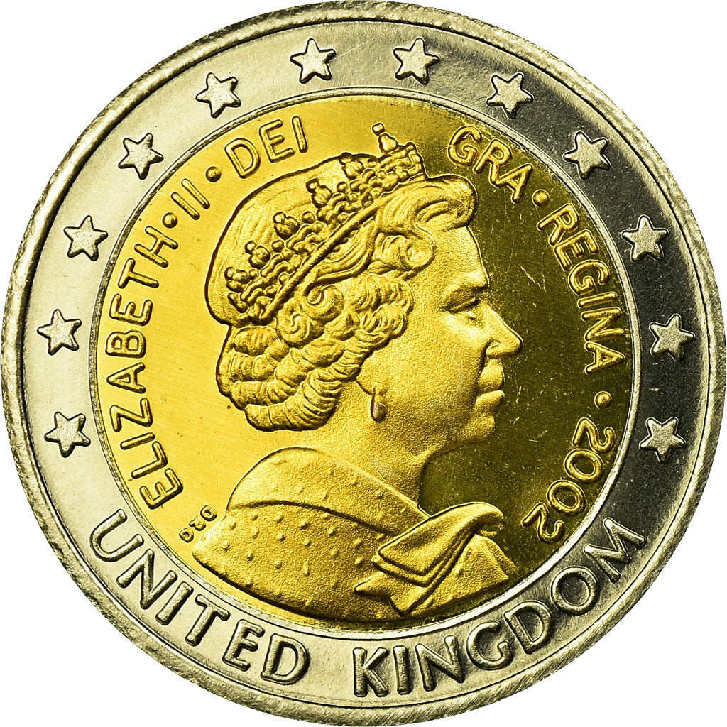 United Kingdom , Fantasy euro patterns, 2 Euro, 2003, MS(63), Bi-Metallic