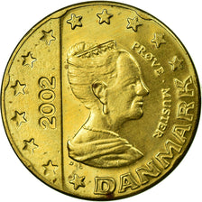 Danemark, Fantasy euro patterns, 20 Euro Cent, 2002, SUP, Laiton