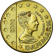 Dinamarca, Fantasy euro patterns, 10 Euro Cent, 2002, MS(63), Latão