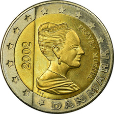Dania, Fantasy euro patterns, 2 Euro, 2002, MS(63), Bimetaliczny