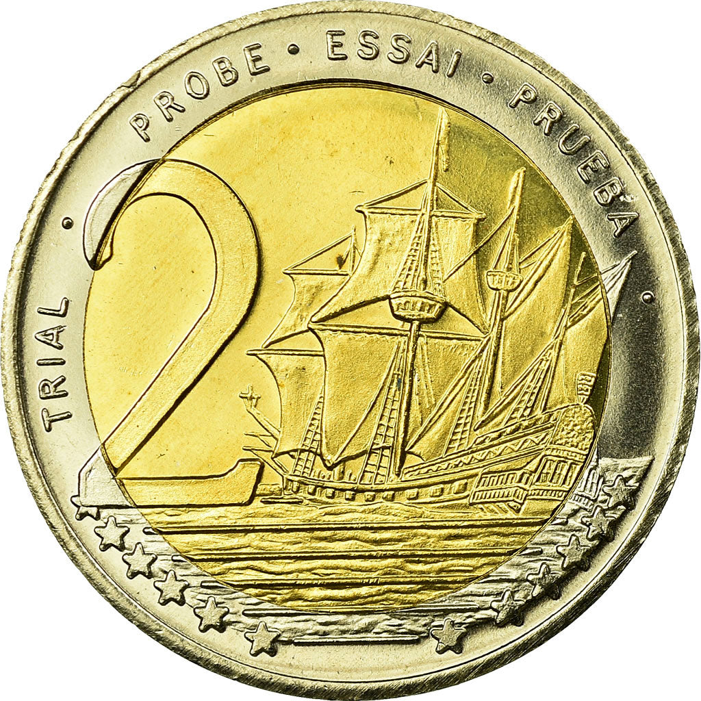 Andorra, Fantasy euro patterns, 2 Euro, 2003, MS(63), Bi-Metallic