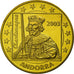 Andorra, Fantasy euro patterns, 50 Euro Cent, 2003, MS(63), Brass
