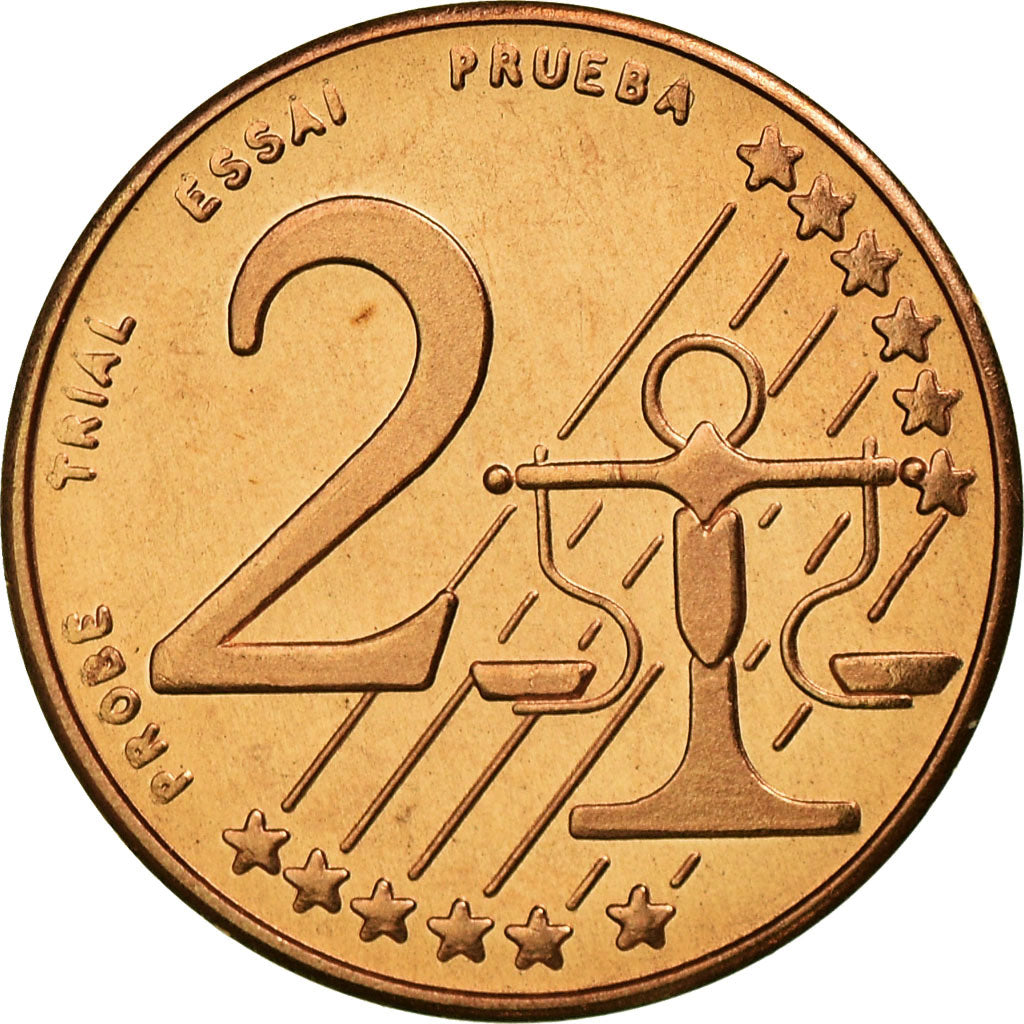 Andorra, Fantasy euro patterns, 2 Euro Cent, 2003, MS(63), Copper Plated Steel