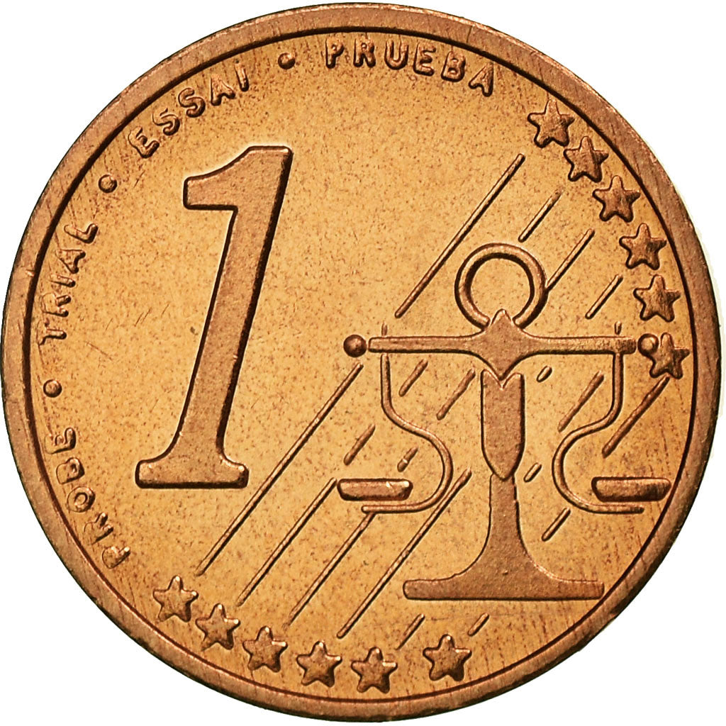 Andorra, Fantasy euro patterns, Euro Cent, 2003, MS(63), Copper Plated Steel