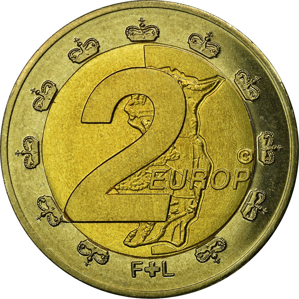 Liechtenstein, Fantasy euro patterns, 2 Euro, 2004, SPL, Bi-Metallic