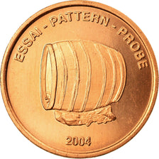 Liechtenstein, Fantasy euro patterns, Euro Cent, 2004, MS(63), Copper Plated