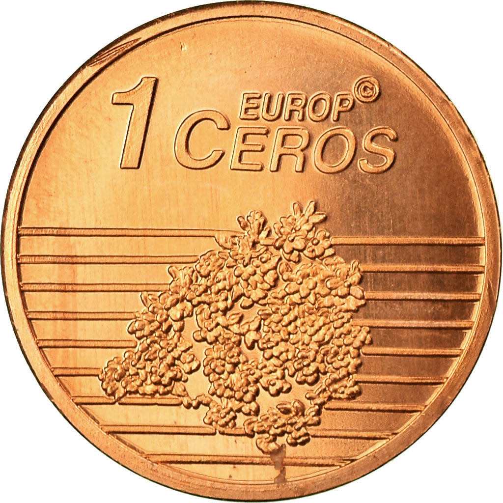 Liechtenstein, Fantasy euro patterns, Euro Cent, 2004, MS(63), Copper Plated
