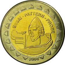 Iceland, Fantasy euro patterns, 2 Euro, 2004, MS(63), Bi-Metallic