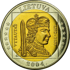 Lithuania, Fantasy euro patterns, 2 Euro, 2004, MS(63), Bi-Metallic