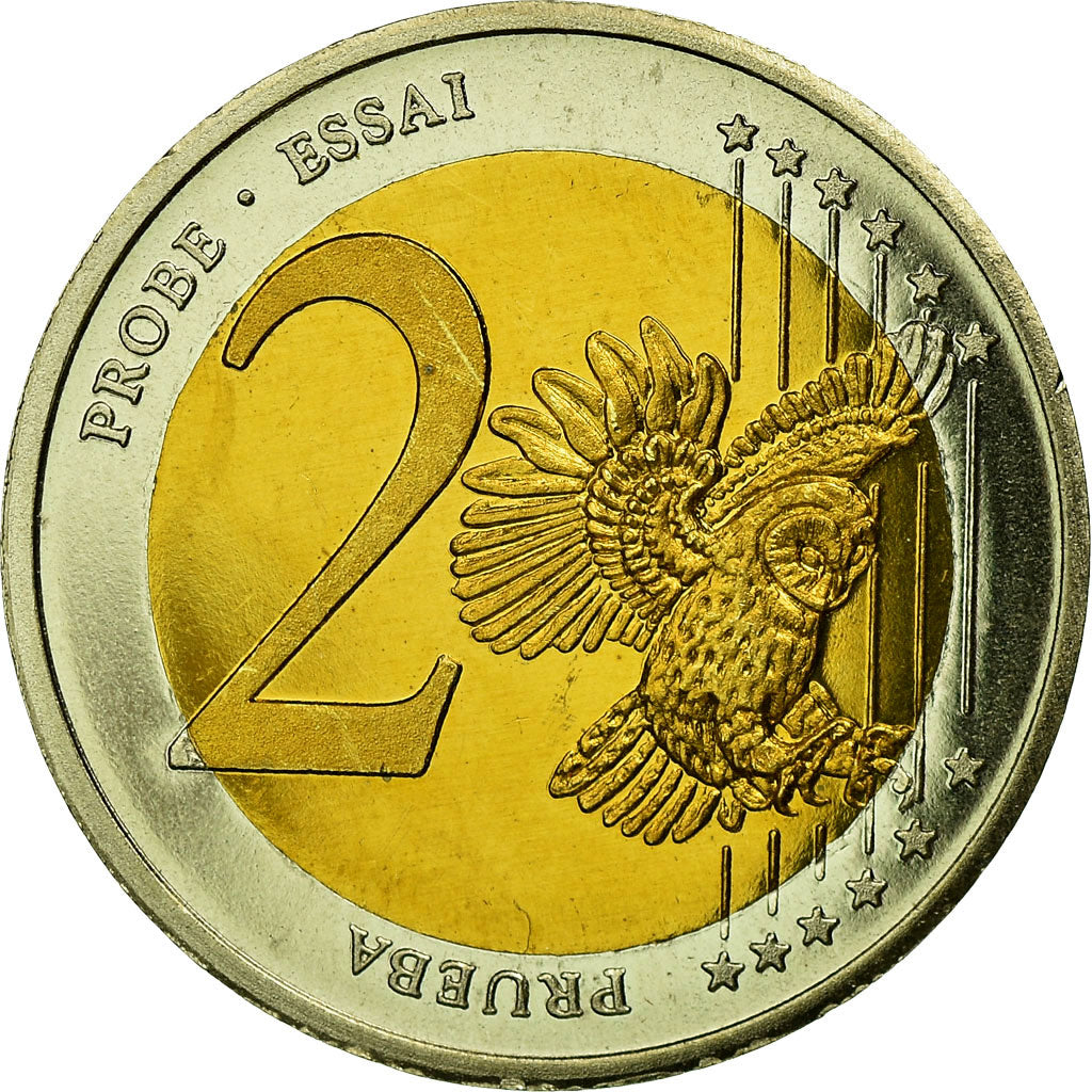 Lithuania, Fantasy euro patterns, 2 Euro, 2004, MS(63), Bi-Metallic