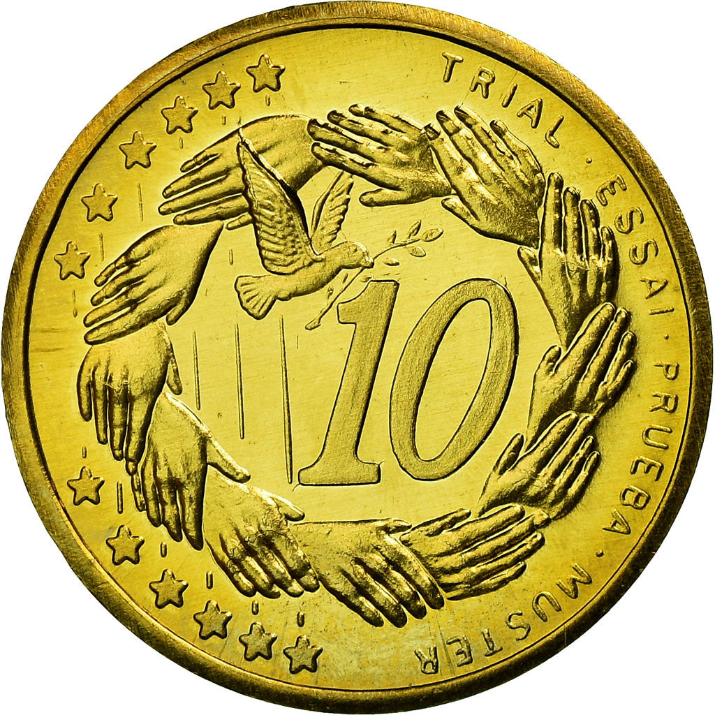 Lithuania, Fantasy euro patterns, 10 Euro Cent, 2004, SPL, Laiton