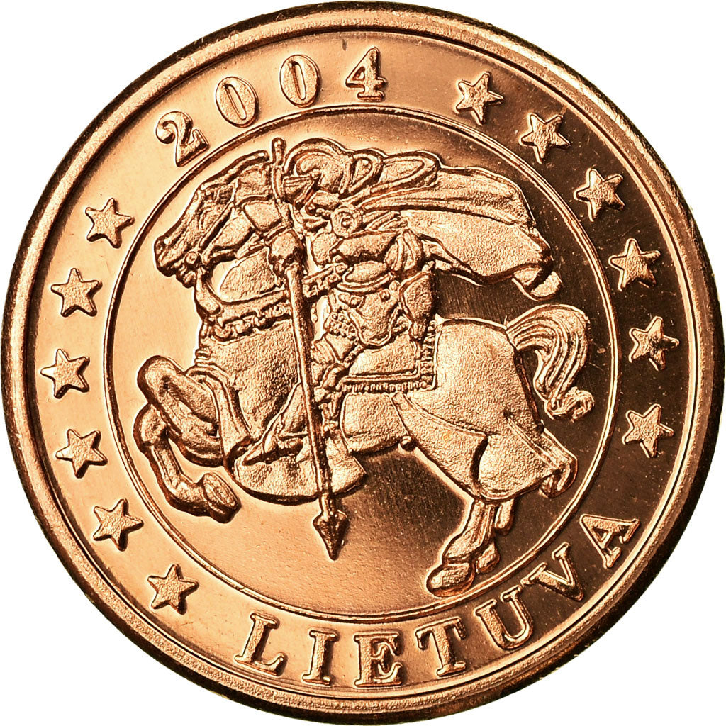 Lithuania, Fantasy euro patterns, 5 Euro Cent, 2004, UNZ, Copper Plated Steel