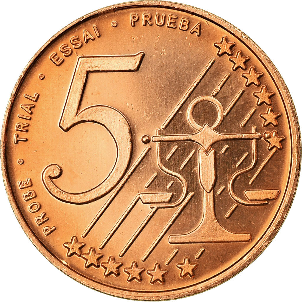 Lithuania, Fantasy euro patterns, 5 Euro Cent, 2004, UNZ, Copper Plated Steel