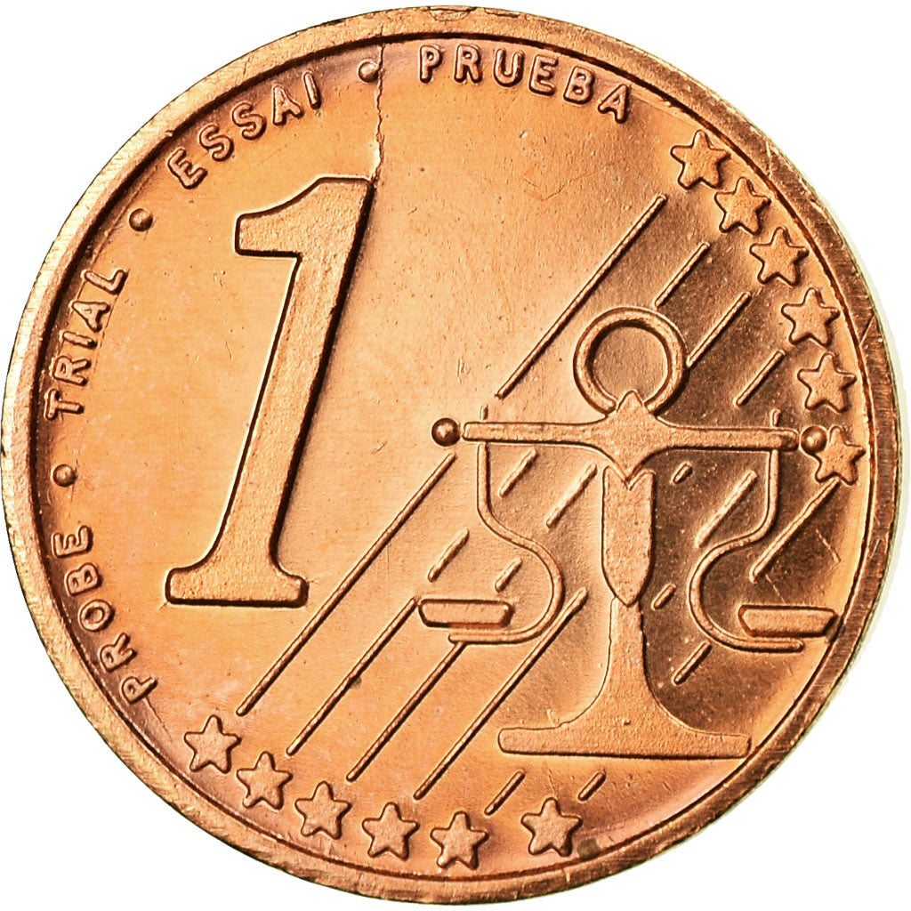 Lithuania, Fantasy euro patterns, Euro Cent, 2004, UNZ, Copper Plated Steel