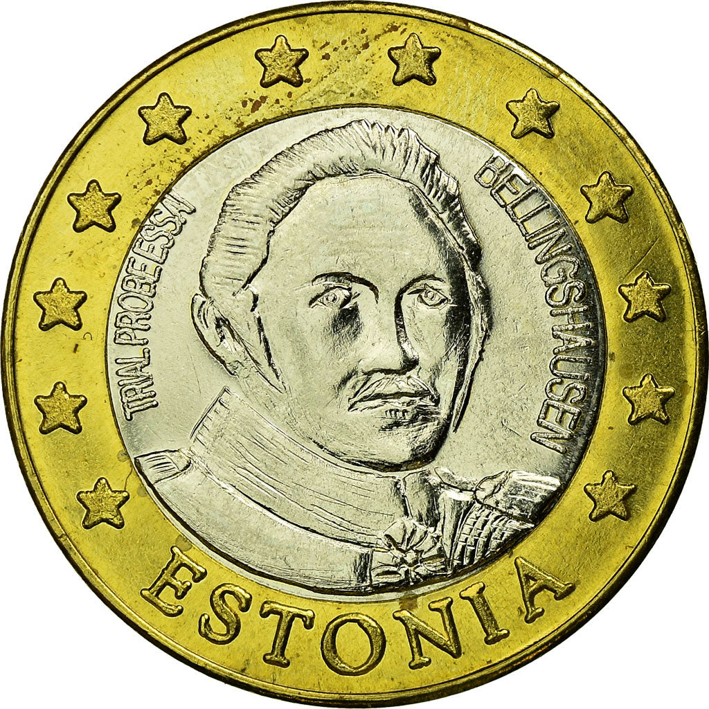 Estonia, Fantasy euro patterns, 2 Euro, 2004, MS(63), Bi-Metallic