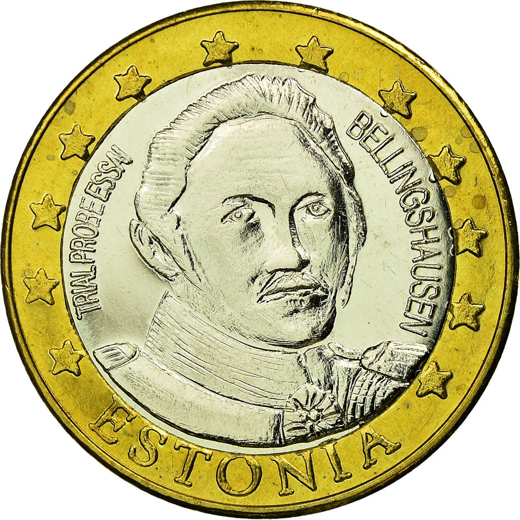 Estonia, Fantasy euro patterns, Euro, 2004, MS(63), Bi-Metallic
