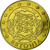 Estonia, Fantasy euro patterns, 50 Euro Cent, 2004, MS(63), Brass