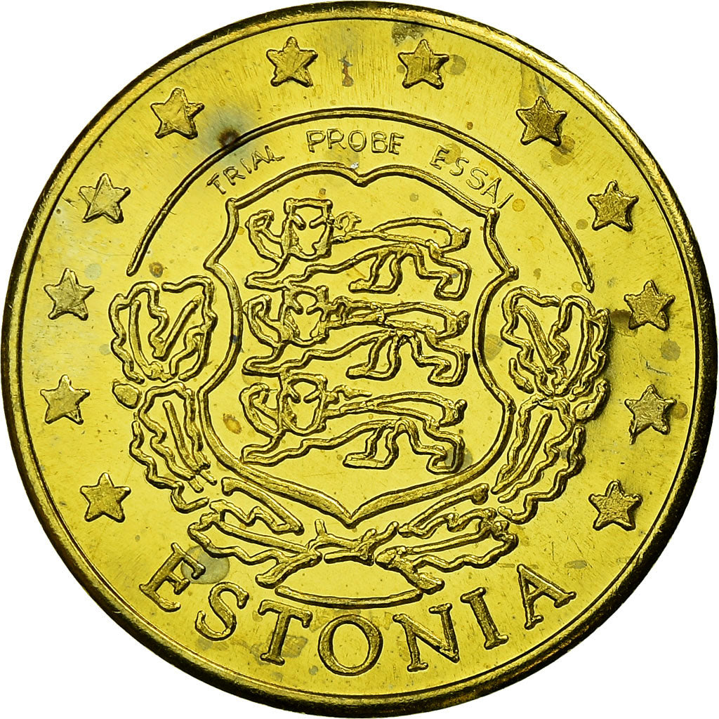 Estonia, Fantasy euro patterns, 20 Euro Cent, 2004, MS(63), Mosiądz
