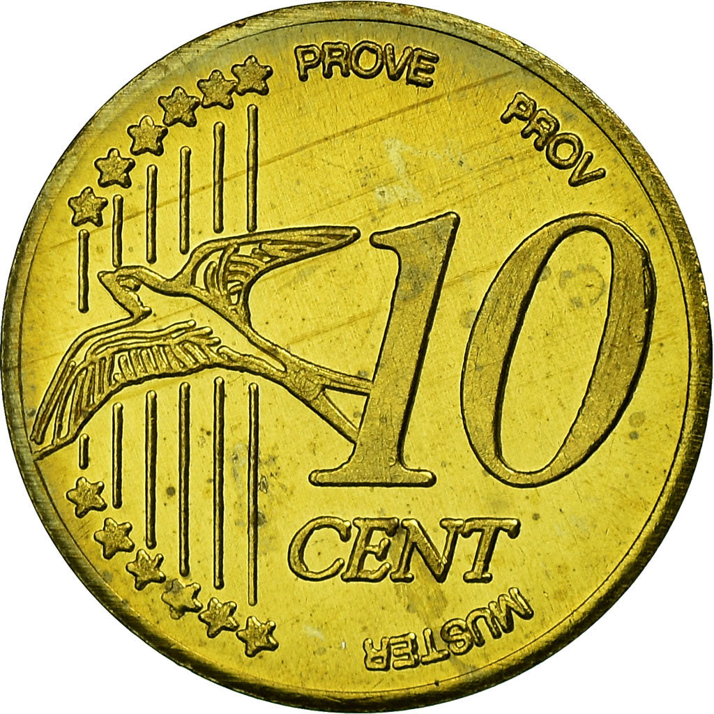 Estonia, Fantasy euro patterns, 10 Euro Cent, 2004, SPL, Laiton