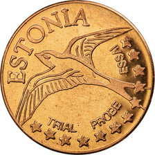 Estonia, Fantasy euro patterns, 5 Euro Cent, 2004, MS(63), Copper Plated Steel