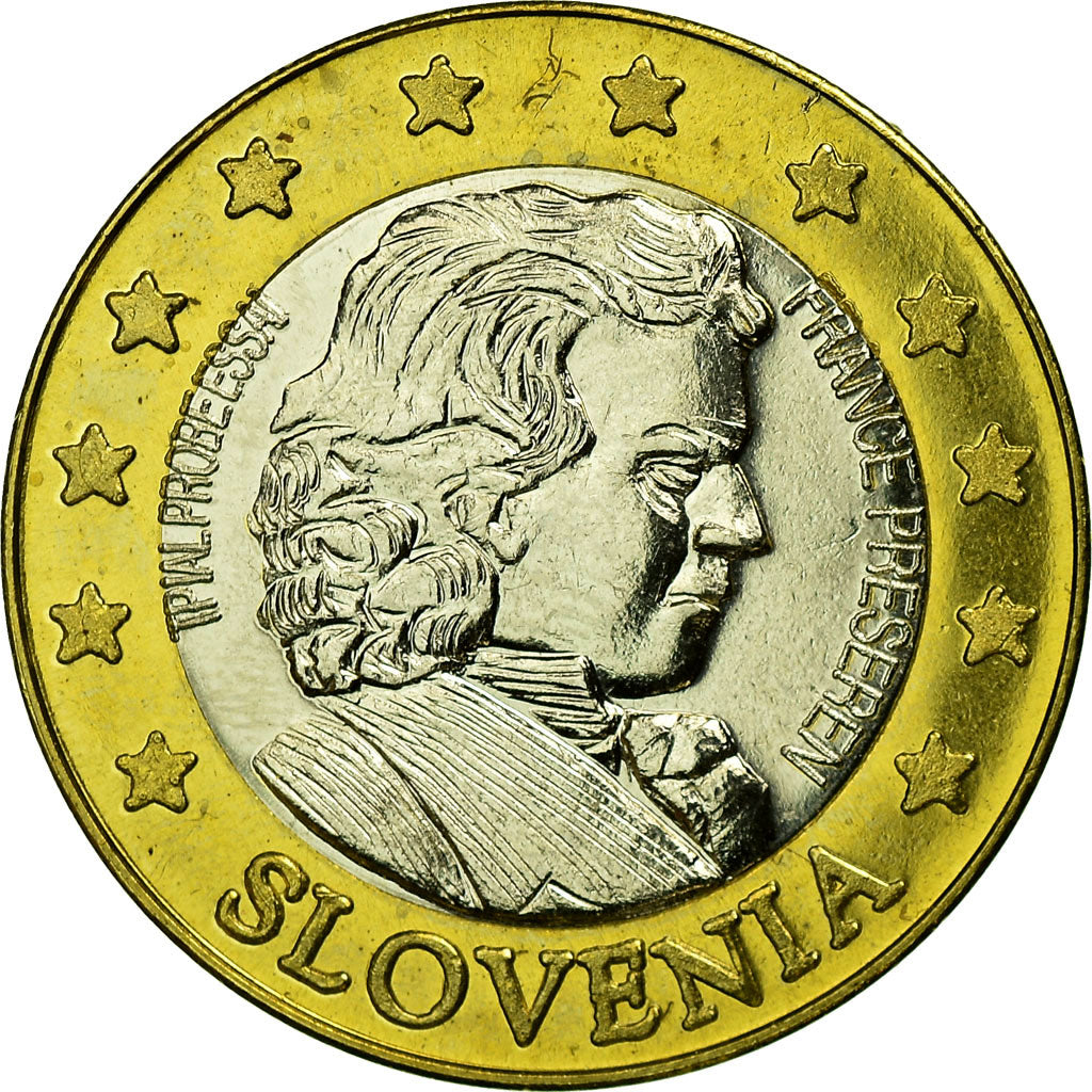 Slovenia, Fantasy euro patterns, 2 Euro, 2004, MS(63), Bi-Metallic