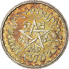 MOROCCO, 100 Francs, 1950, Paris, KM #E40, MS(65-70), Silver, Lecompte #284,...