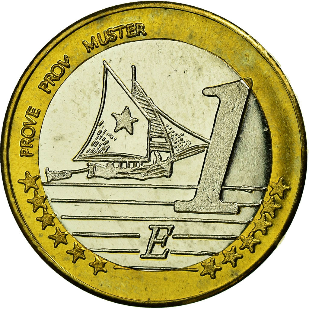 Slowenien, Fantasy euro patterns, Euro, 2004, UNZ, Bi-Metallic