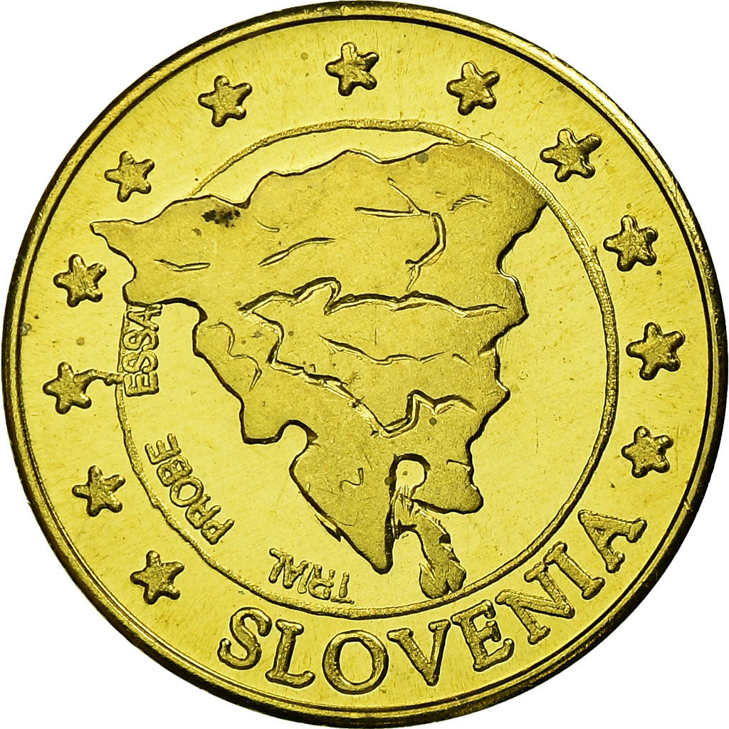 Slovenia, Fantasy euro patterns, 10 Euro Cent, 2004, SPL, Ottone