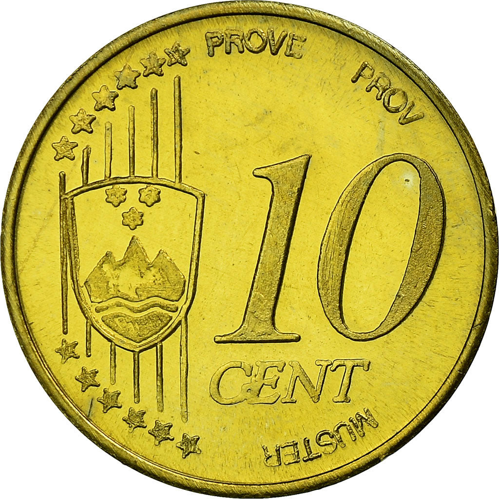 Slovenia, Fantasy euro patterns, 10 Euro Cent, 2004, SPL, Ottone