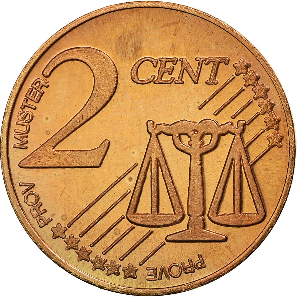 Slovenia, Fantasy euro patterns, 2 Euro Cent, 2004, SPL, Acciaio placcato rame