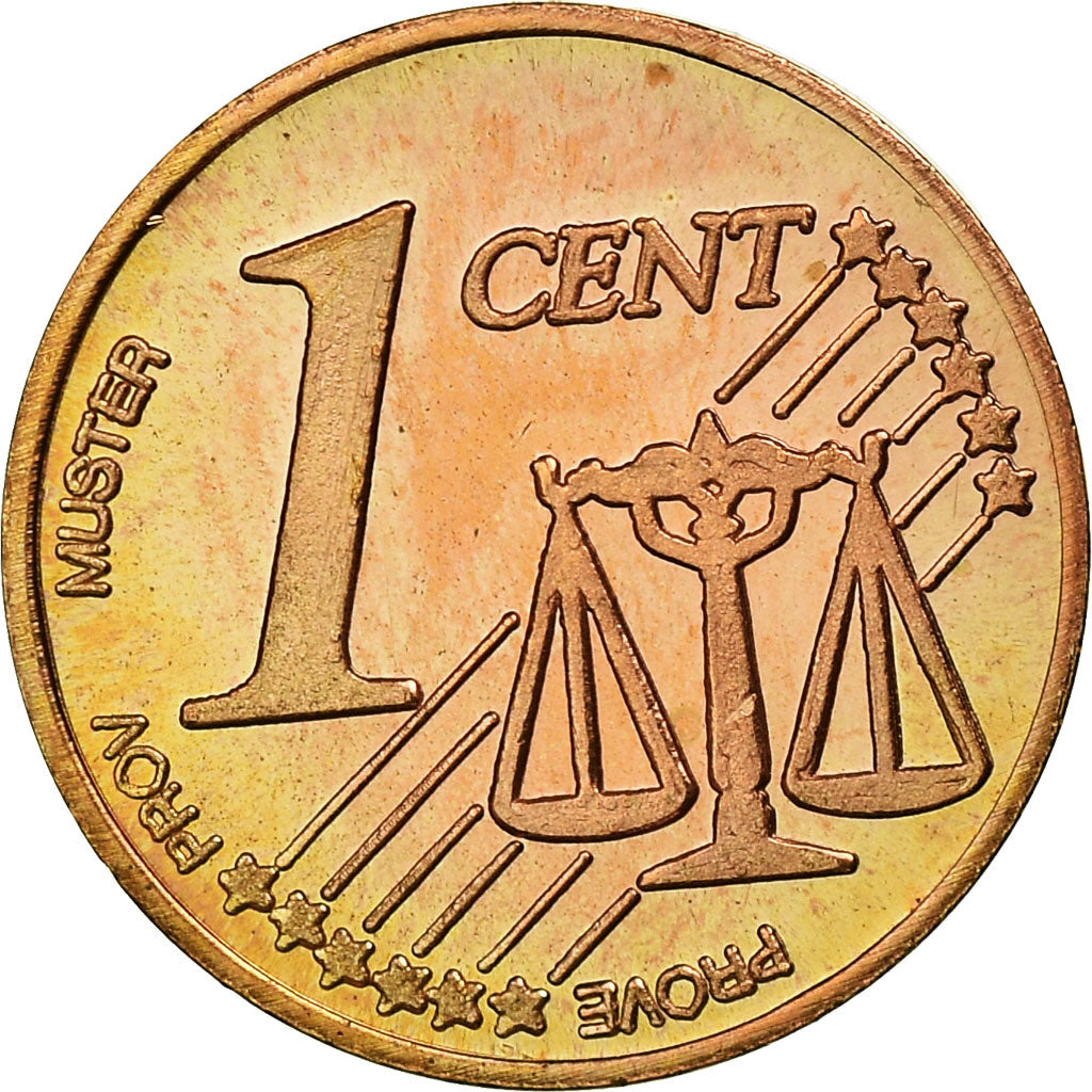 Slovenia, Fantasy euro patterns, Euro Cent, 2004, MS(63), Copper Plated Steel