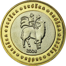 Slovakia, Fantasy euro patterns, Euro, 2004, MS(63), Bi-Metallic