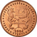 Slovakia, Fantasy euro patterns, 2 Euro Cent, 2004, MS(63), Copper Plated Steel