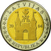 Latvia, Fantasy euro patterns, 2 Euro, 2004, MS(63), Bi-Metallic