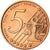 Letónia, Fantasy euro patterns, 5 Euro Cent, 2004, MS(63), Aço Cromado a Cobre