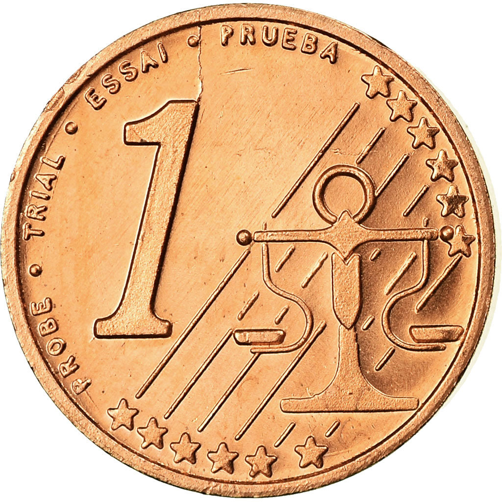 Latvia, Fantasy euro patterns, Euro Cent, 2004, MS(63), Copper Plated Steel