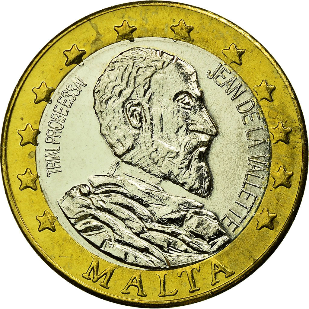 Malta, Fantasy euro patterns, Euro, 2004, UNC-, Bi-Metallic
