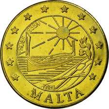 Malta, Fantasy euro patterns, 50 Euro Cent, 2004, MS(63), Latão