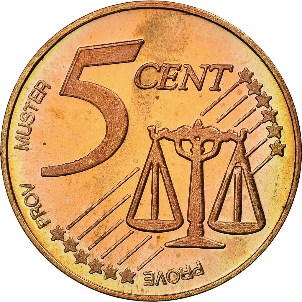 Malta, Fantasy euro patterns, 5 Euro Cent, 2004, MS(63), Copper Plated Steel