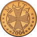 Malta, Fantasy euro patterns, 2 Euro Cent, 2004, MS(63), Copper Plated Steel