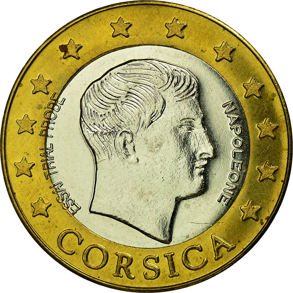 France, Fantasy euro patterns, 2 Euro, Corse, 2004, SPL, Bi-Metallic
