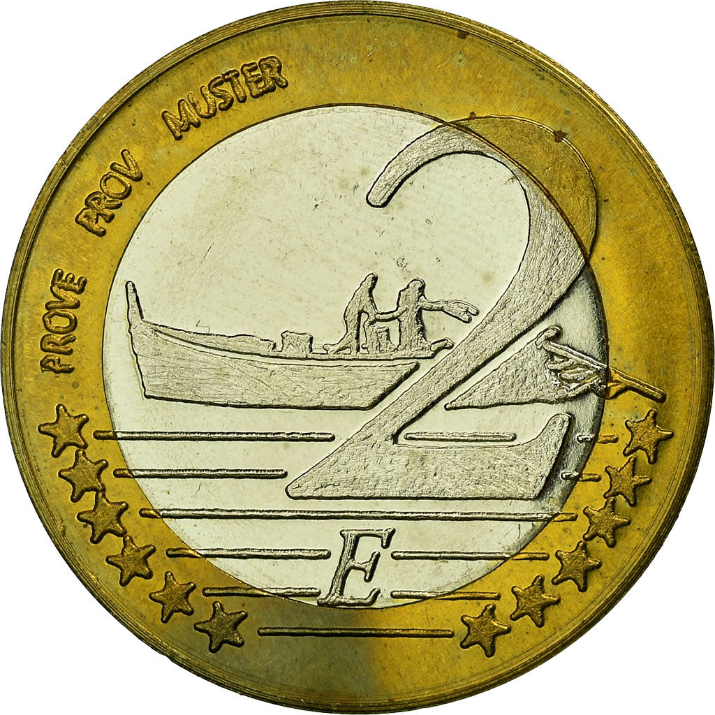 France, Fantasy euro patterns, 2 Euro, Corse, 2004, SPL, Bi-Metallic