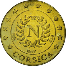 France, Fantasy euro patterns, 50 Euro Cent, Corse, 2004, MS(63), Brass