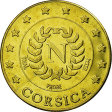 France, Fantasy euro patterns, 20 Euro Cent, Corse, 2004, MS(63), Brass