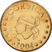 France, Fantasy euro patterns, 2 Euro Cent, Corse, 2004, MS(63), Copper Plated