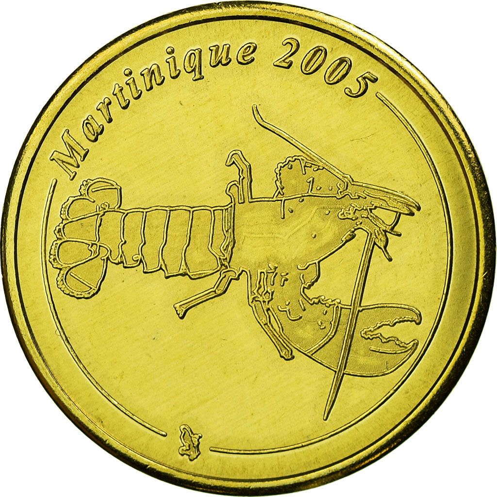 Frankrijk, Fantasy euro patterns, 50 Euro Cent, Martinique, 2005, UNC-, Tin