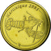 France, Fantasy euro patterns, 20 Euro Cent, Martinique, 2005, MS(63), Brass