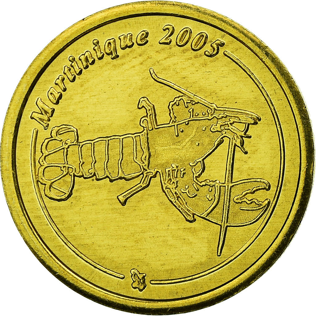 Francia, Fantasy euro patterns, 10 Euro Cent, Martinique, 2005, SPL, Ottone