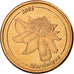 France, Fantasy euro patterns, 5 Euro Cent, Martinique, 2005, MS(63), Copper