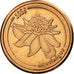 France, Fantasy euro patterns, 2 Euro Cent, Martinique, 2005, MS(63), Copper